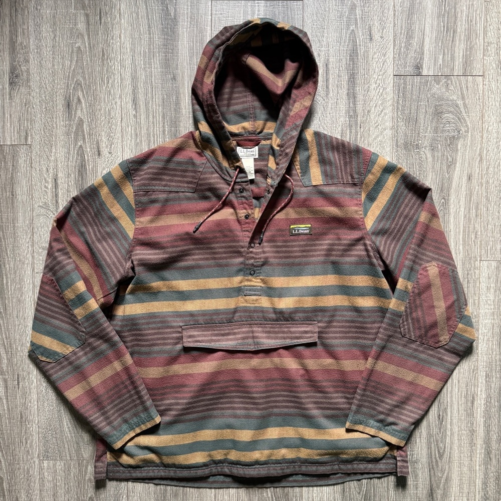 L.L. Bean Multicolor Striped Hoodie